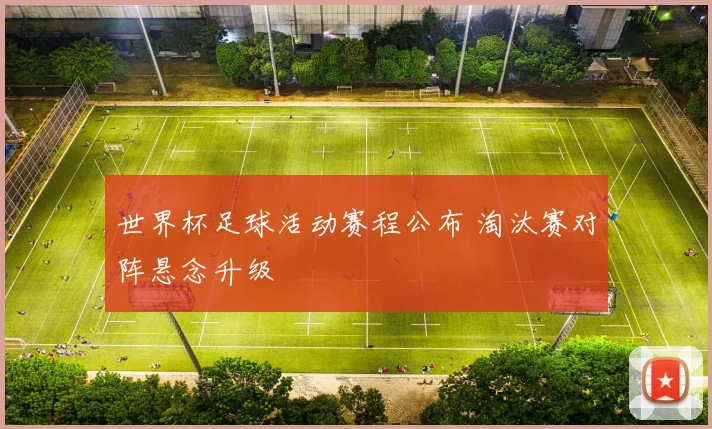 世界杯足球活动赛程公布 淘汰赛对阵悬念升级